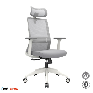 Silla Ergonómica Twist Presidente Nylon Gris Althea Confort