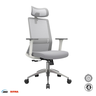 Silla Ergonómica Twist Presidente Aluminio Gris Althea Confort