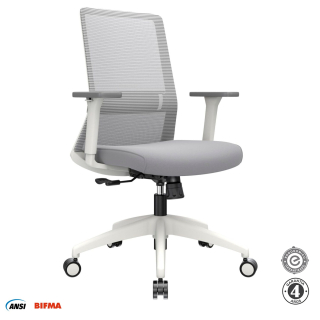 Silla Ergonómica Twist Gerente Nylon Gris Althea Confort
