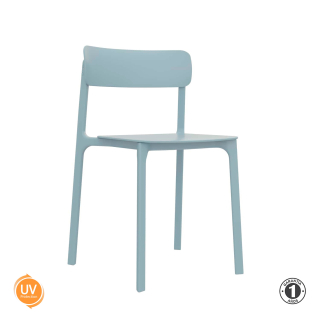 Silla Diseño De Comedor Clay Azul Althea Confort
