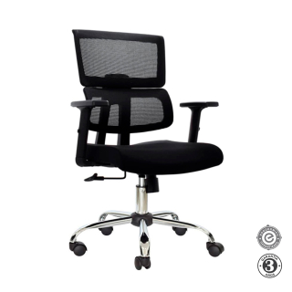 Silla Ergonómica Flip Gerente Syncro 1D Cromado Althea Confort