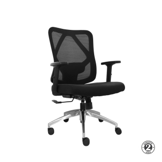 Silla Ergonómica Enko Gerente Aluminio Negro Althea Confort