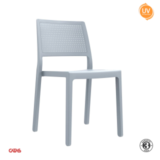 Silla Fija De Comedor Emi Gris Claro Althea Confort