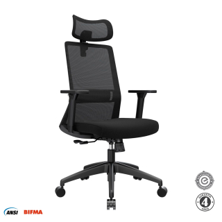Silla Ergonómica Twist Presidente Nylon Negro Althea Confort