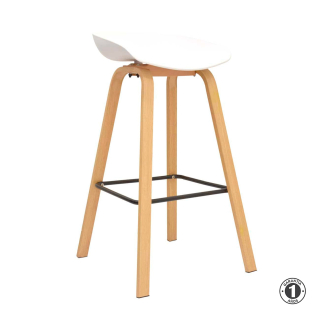 Silla Para Bar Misuri Butaco 75 Cm. Blanco Althea Confort