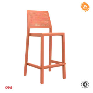 Silla Para Bar Emi 75 Cm. Butaca Terracota Althea Confort
