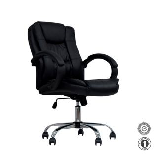 Silla Ergonómica Lexus Sg Gerente Cuero Negro Althea Confort