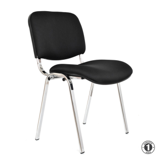 Silla Fija Isósceles Cromado Negro Althea Confort