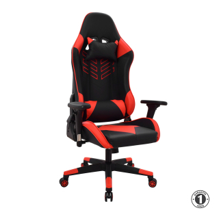 Silla Gamer Ergonómica Sail Negro y Rojo Althea Confort