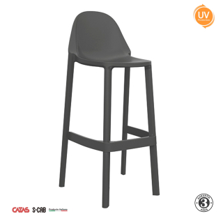 Silla Para Bar Piu Butaco 65 Cm. Grafito Althea Confort