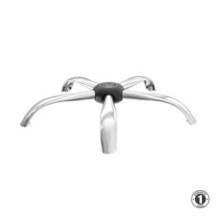 Base Aspa Araña De Silla Giratoria Cromada 64 Cm Althea Confort