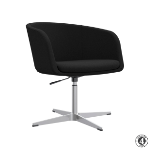 Poltrona Fija Boom Base Cross Negro Althea Confort