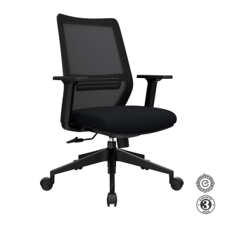 Silla Ergonómica Musk Gerente Nylon Negro Althea Confort