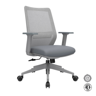 Silla Ergonómica Musk Gerente Nylon Gris Althea Confort