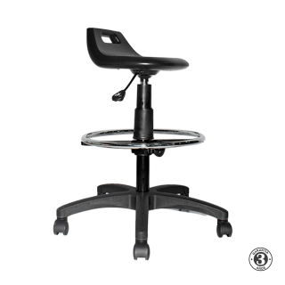 Silla Cajero Twig III Ruedas Bn Ac Negro Althea Confort