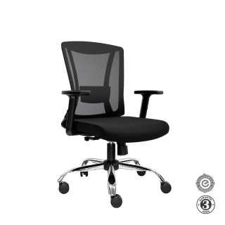 Silla Ergonómica Spike Gerente Syncro 1D Cromado Althea Confort