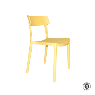 Silla Fija De Comedor Turkia Amarillo Althea Confort