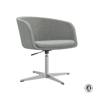 Poltrona Fija Boom Base Cross Gris Althea Confort