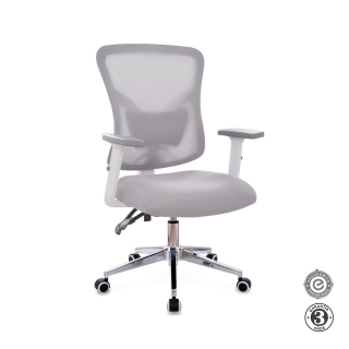 Silla Ergonómica Fone Ultra Gerente Cromado Gris Althea Confort