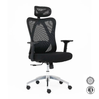 Silla Ergonómica Kendo Presidente Brazos 3D Negro Althea Confort