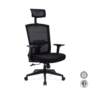 Silla Ergonómica Corp Presidente Nylon Negro Althea Confort
