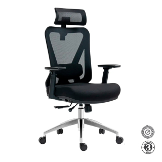 Silla Ergonómica Smart Presidente Syncro Slider 3D Negro Althea Confort