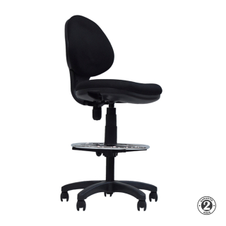 Silla Focus Cajero Sin Brazo Bn Ac Negro Althea Confort