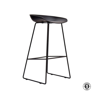 Silla Para Bar Misuri Butaco Trineo Negro Althea Confort
