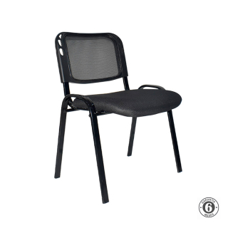 Silla Fija Iso Eco Malla Negro Althea Confort
