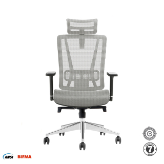 Silla Ergonómica Nefi Presidente Gris Althea Confort