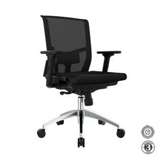 Silla Ergonómica Delphi Full Gerente Negro Althea Confort