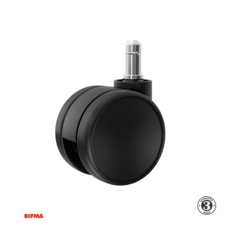 Pack 5 Ruedas Garruchas Para Sillas De Oficina Goma Pu 5 Cm Althea Confort