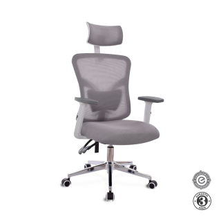 Silla Ergonómica Fone Ultra Presidente Cromado Gris Althea Confort