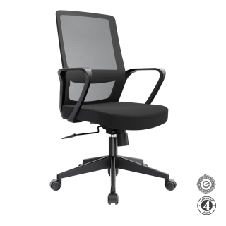 Silla Ergonómica Andy Gerente Nylon Negro Althea Confort