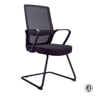 Silla Fija Andy Interlocutora Negro Althea Confort