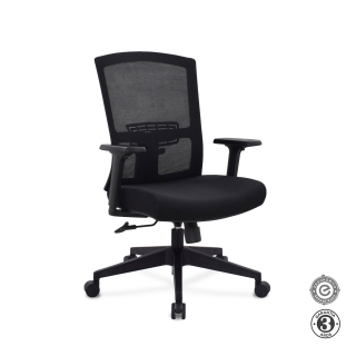 Silla Ergonómica Corp Gerente Nylon Negro Althea Confort