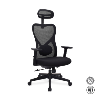 Silla Ergonómica Bug Presidente Nylon Negro Althea Confort