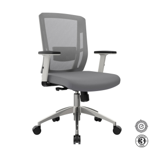 Silla Ergonómica Delphi II Gerente Syncro Brazos 3D Gris Althea Confort