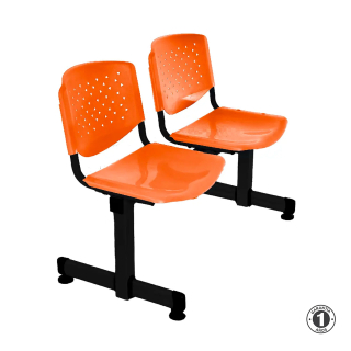 Tandem De Espera Prisma Ve Naranja 2 Asientos En Althea Confort