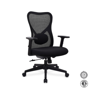 Silla Ergonómica Bug Gerente Nylon Negro Althea Confort