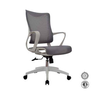 Silla Giratoria Rigs Gerente Malla Gris Althea Confort
