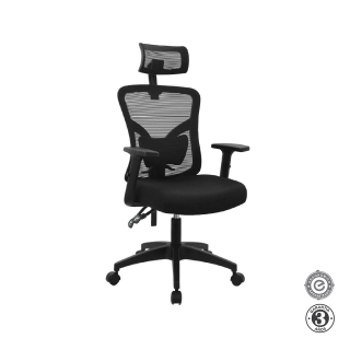 Silla Ergonómica Fone Ultra Presidente Nylon Negro Althea Confort