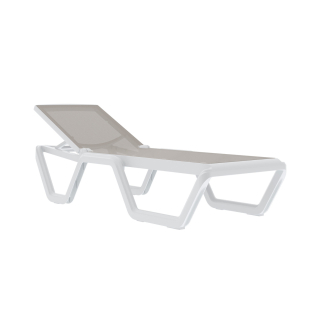 Camilla Asoleadora Vela Color Beige/Blanco Althea Confort