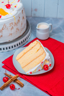 PORCIÓN  DE TRES LECHE DE VAINILLA