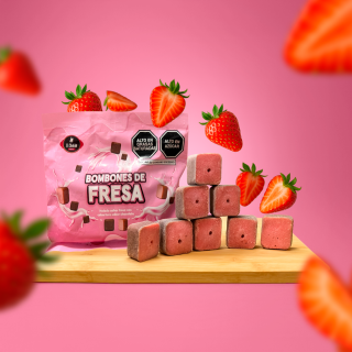 BOMBONES DE FRESA X 8 UND