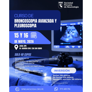 CURSO DE BRONCOSCOPIA AVANZADA Y PLEUROSCOPIA