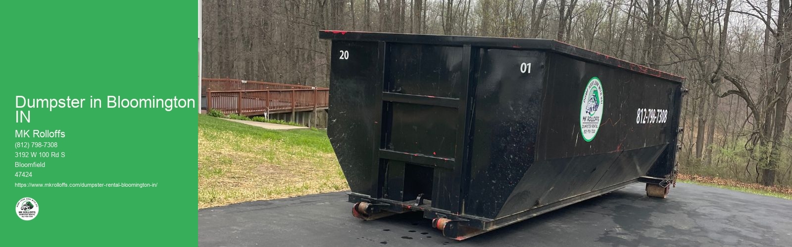 Commercial and Residential Dumpster Rental Services in Bloomington