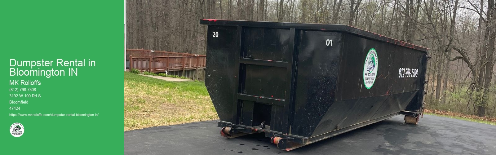 Dumpster in Bloomington IN