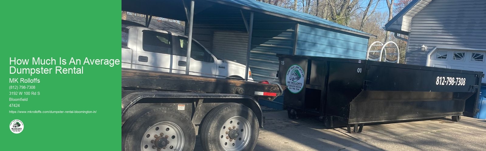 How Much Is An Average Dumpster Rental