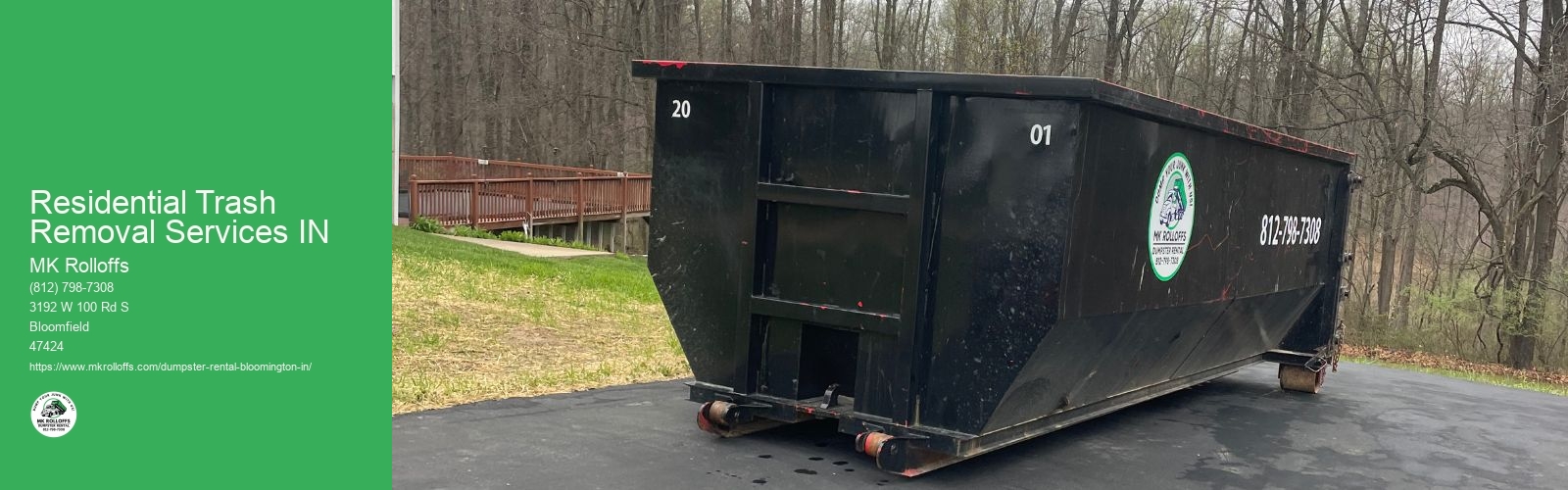 Dumpster in Bloomington IN